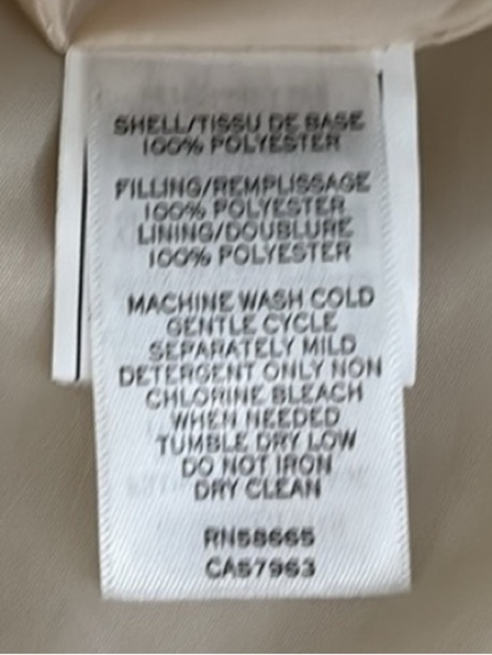 TREASURE & BOND • Beautiful Quilted Cream Off-White Button-Front Car Coat - Picture 6 of 8